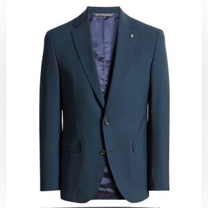 🌻NEW Jack Victor Esprit Solid Stretch Wool Suit Jacket | Men's Size 42 Regular
